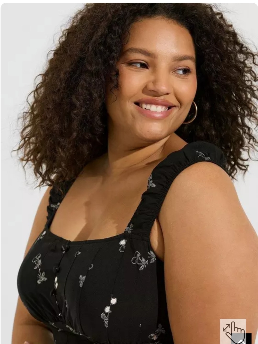 Torrid Peplum Challis Corset Top - Picture 4 of 5